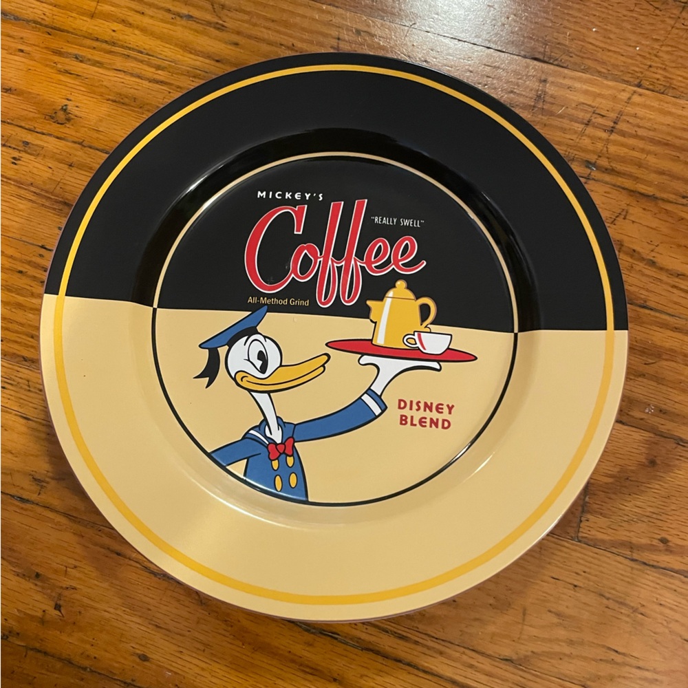 Vintage Collectible Disney Diner Plate - Donald